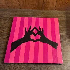 Sigma Kappa Heart Hand Canvas Art